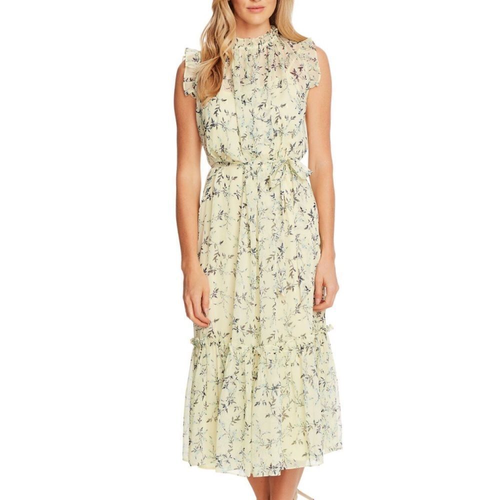 CeCe Nordstrom Ruffle Cottagecore Floral Summer Dress - 6‎
